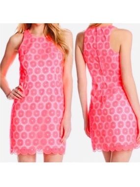 Lilly Pulitzer | Dresses Pearl Dress Fiesta Pink Size 4